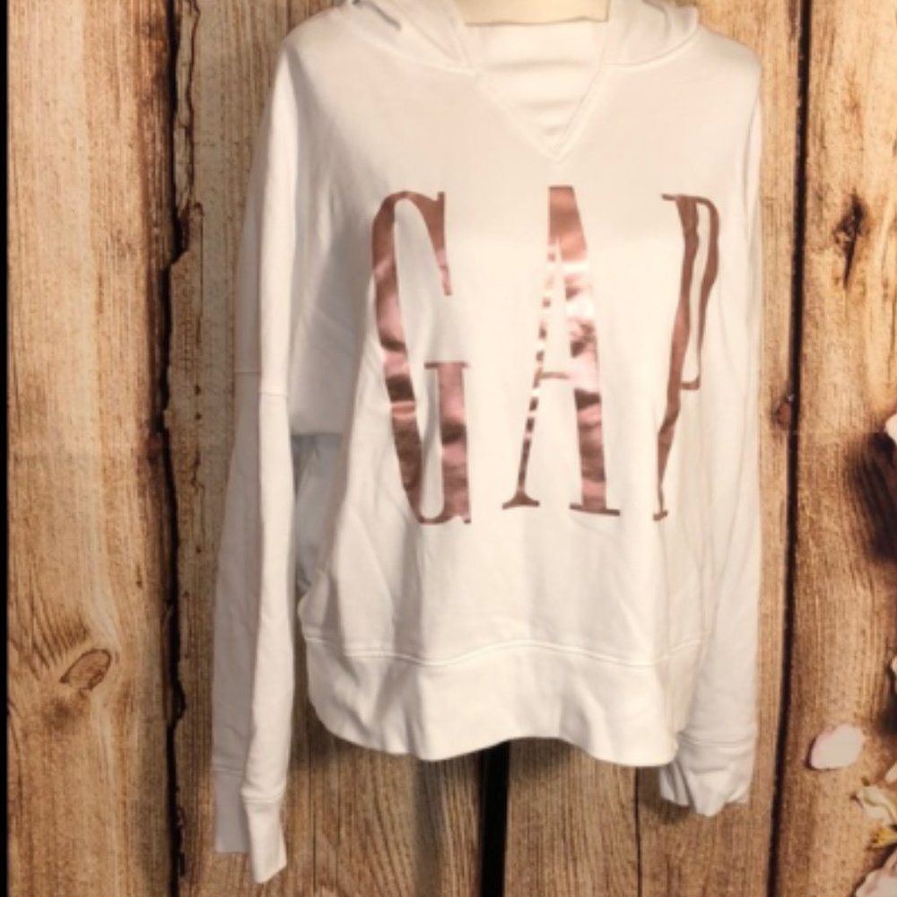 Rose Gold White Gap Hoodie